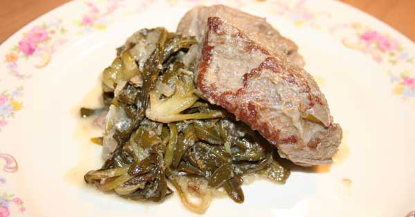 Rindfleisch Frikassee mit Stamnagathi