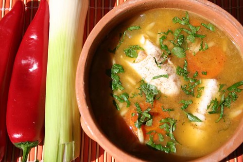Fischsuppe mit Kritharaki Rezept – Griechisch cremig