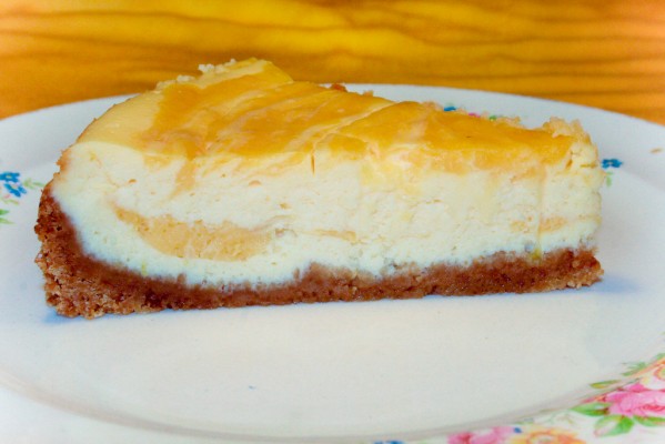 Käsekuchen mit Zitronencreme – Lemon Curd Cheesecake
