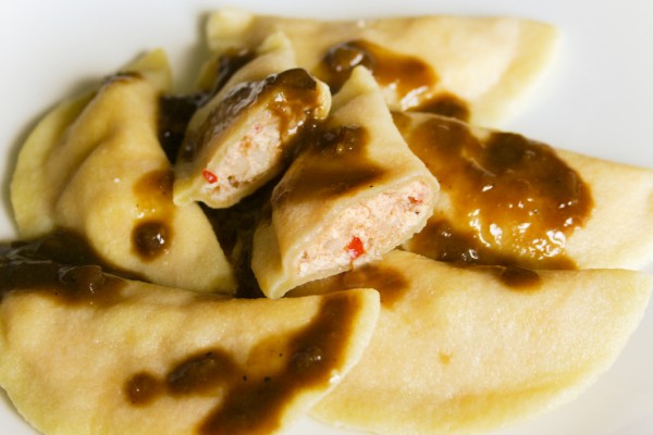Ravioli con Gamberi Rezept – Hausgemacht mit Garnelen & Lachs