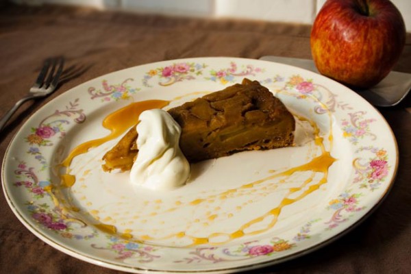 ginger bread upside down Apfelkuchen