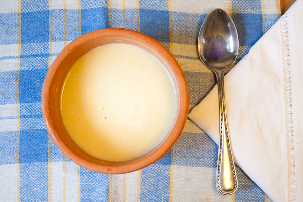 Selleriesuppe mit Apfel