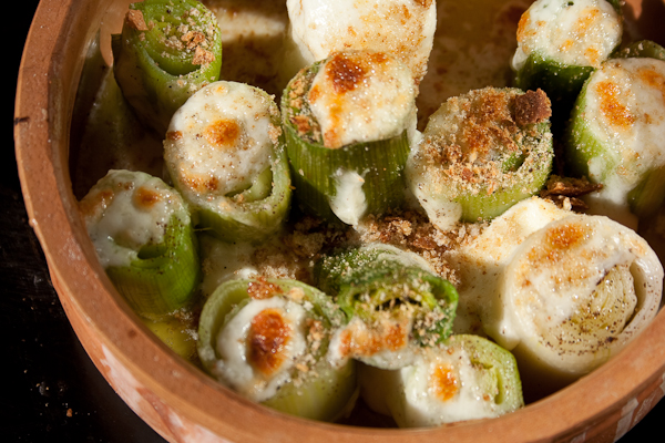 Lauch Überbacken mit Mozzarella