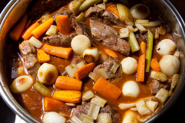 Sauté de veau à la Marengo