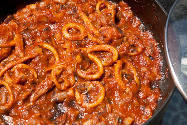 Sepia in Weinsauce – Soupies Krassates – Σουπιές Κρασάτες