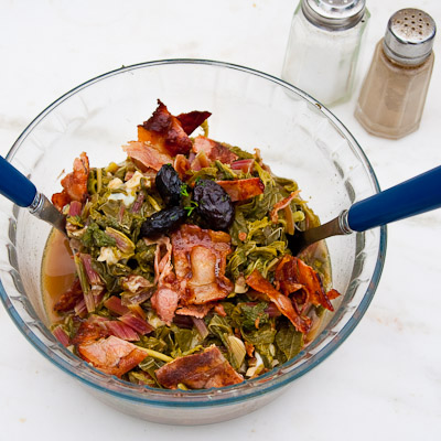 Vlita Rezept mit Speck und Graviera – Griechischer Amaranth