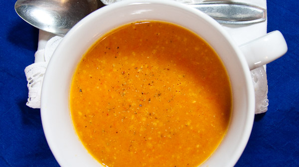 Apfel Mandel Suppe