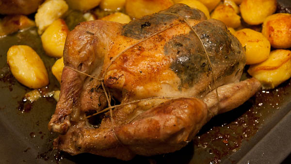 Brathuhn nach Jamie Oliver