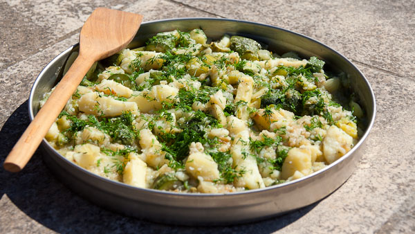 Kartoffel-Zucchini-Fenchel Gemüse