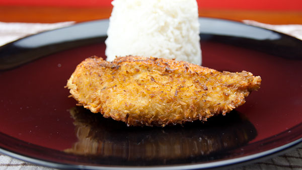 Kokos Schnitzel vom Huhn