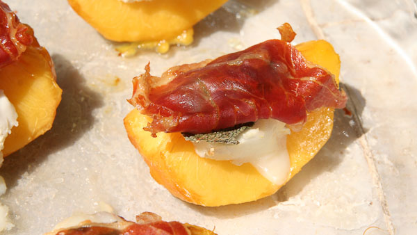 Pfirsich Saltimbocca