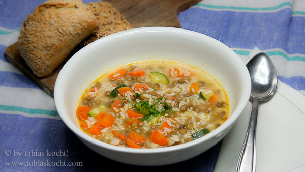 Linsensuppe nach Art des Hauses