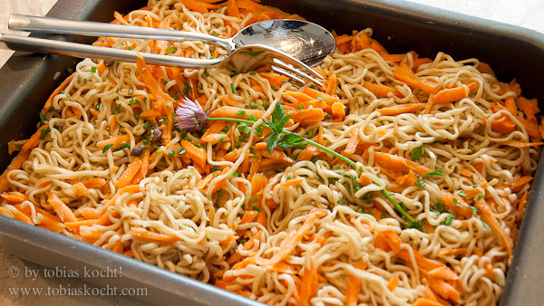 Nudelsalat Rezept – Asiatisch-mediterran