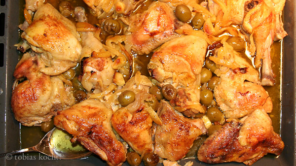 Huhn mit eingelegten Zitronen