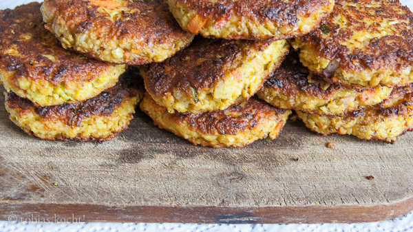 Cous-Cous Quark und Gemüse Burger