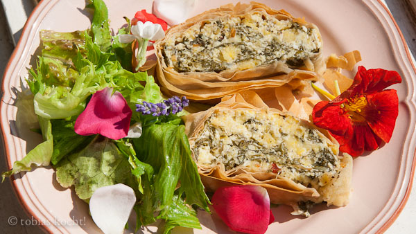 Polenta Mangold Strudel Vegetarisch