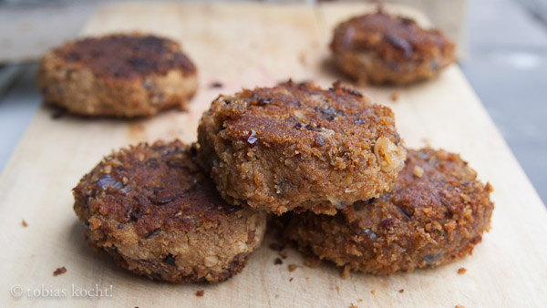 Veganer Linsen-Tofu Burger