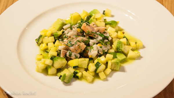 Ceviche von Bachsaibling und Bachforelle